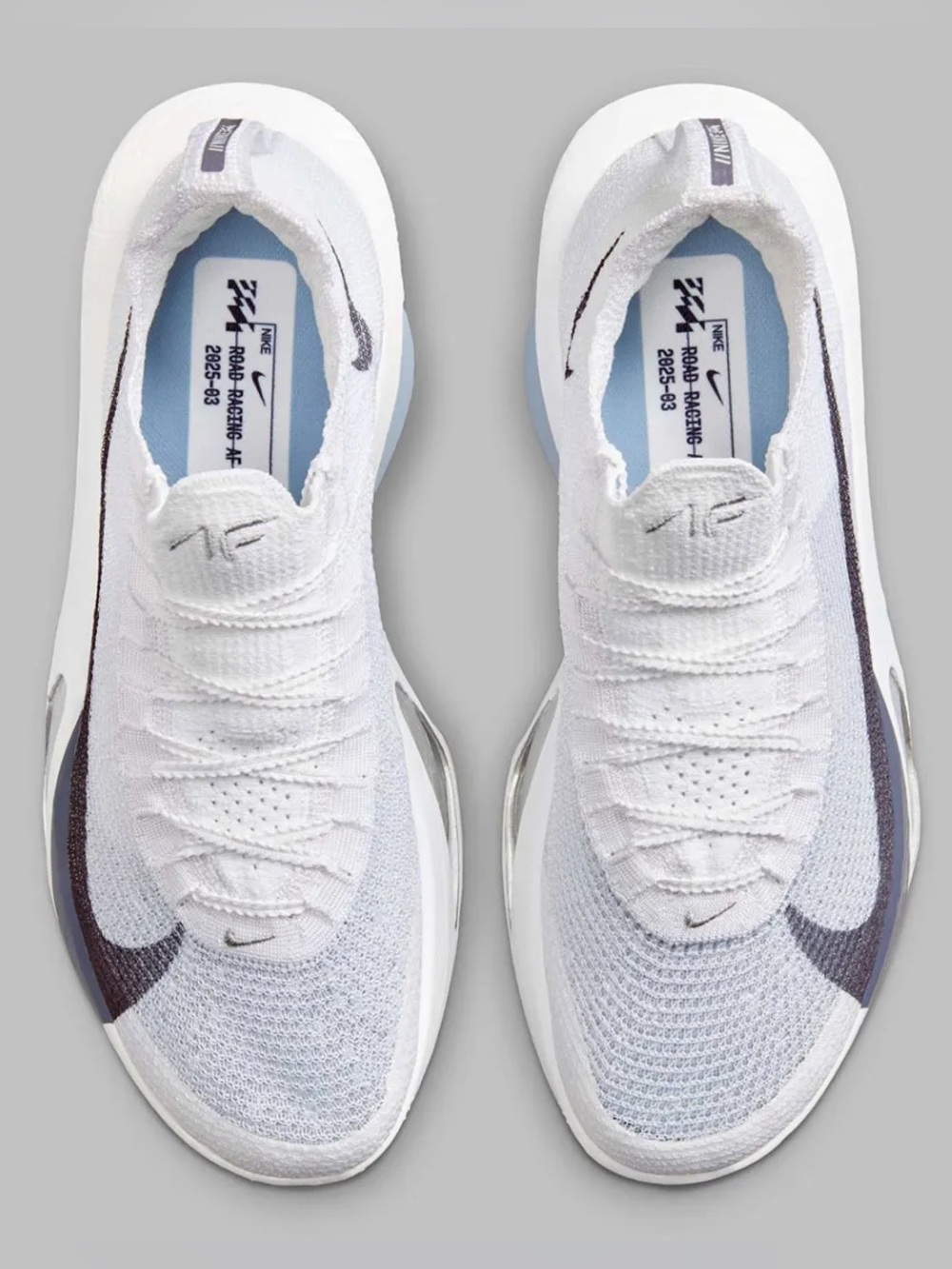 Nike Air Zoom Alphafly Next% 3 White Pure Platinum FD8315-102 Size 10 NEW - Picture 9 of 14